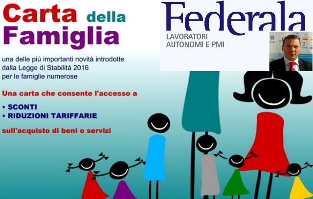 Carta Famiglia anche a quelle con un figlio. "Bene" per Paolo Ragusa di Federala Catania